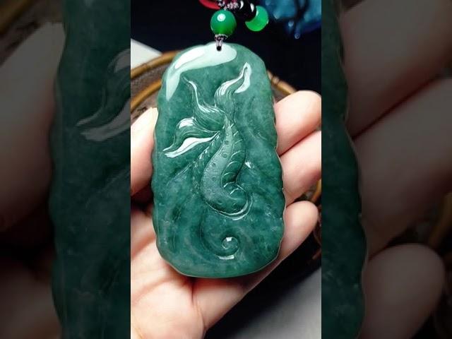 Unique - Kalung Giok Naga Burmese Jade - Feicui