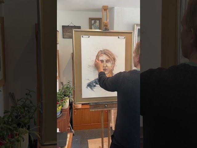 20 minute pastel portrait an opportunity for self reflection. Image of self  #drawing #portrait #art