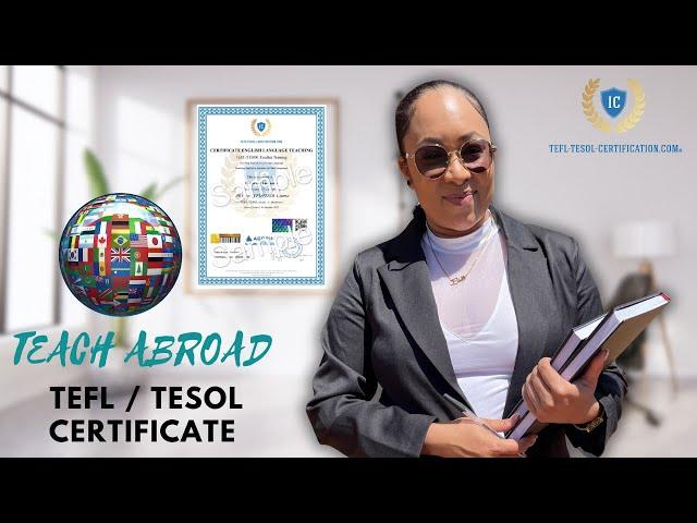 Teach Abroad! BEST Internationally Accredited TEFL TESOL Certificate| No experience needed