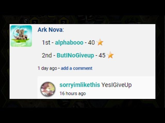 Ark Nova Arena Season is Compromised (again)