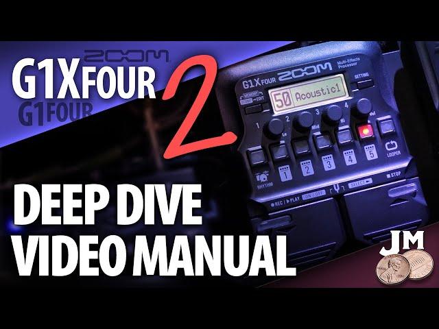 Zoom G1X-FOUR pedal DEEP DIVE + Cheat Sheet (4 SECONDARY MODES) How To Video