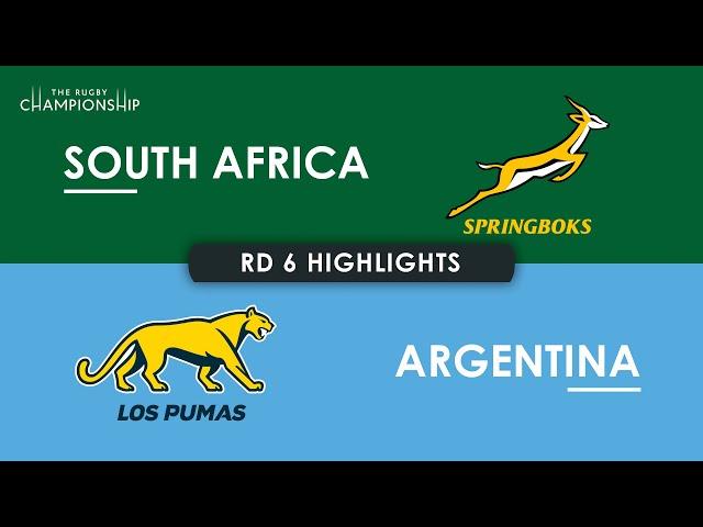 HIGHLIGHTS | SOUTH AFRICA v ARGENTINA | The Rugby Championship 2024