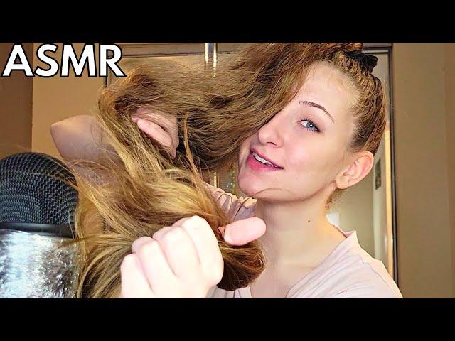 Intense Tingles w My 120cm Long Hair on the Microphone | Scratching, Rubbing, Tickling Ponytail ASMR