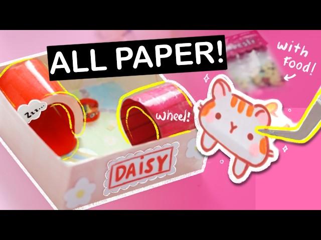 MAKE YOUR OWN paper PET HAMSTER!!! | CUTE CRAFT SUMMER DAY 7