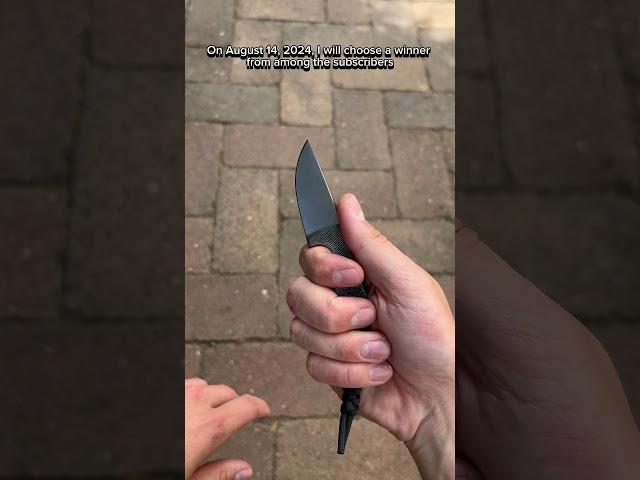 GIVEAWAY! Win this knife! #shorts #shortvideo #viralshort #giveaway #bushcraft #asmr #handmade #new