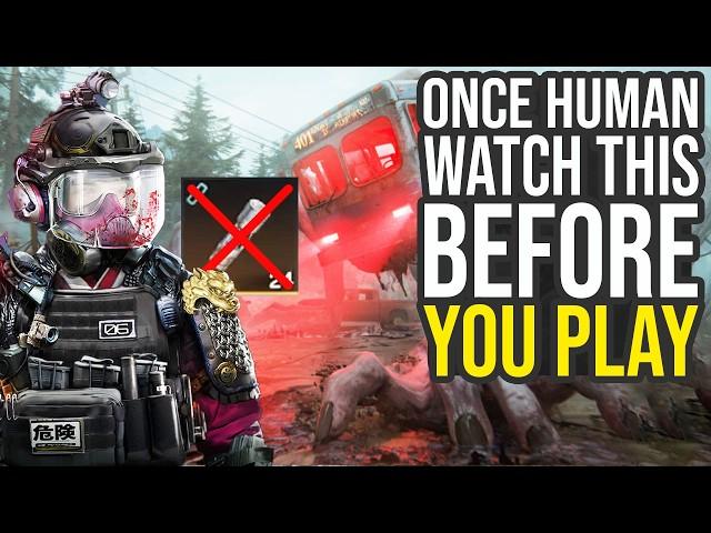 Once Human Tips And Tricks - Watch This Before You Play The Free New RPG...