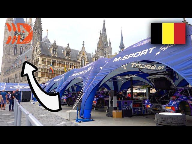 The Most Unique WRC Service Park? Ypres Rally Belgium 2022