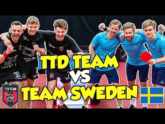 TAKING ON THE EUROPEAN CHAMPIONS! | TTD Team vs Team Sweden