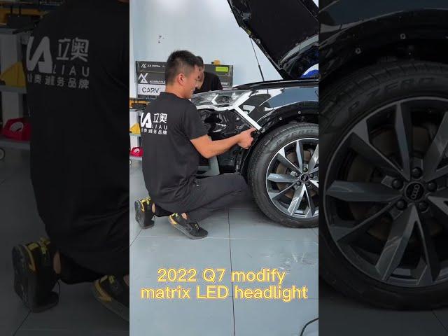 Audi  Q7 2022 modify matrix Led headlight