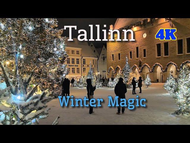 Experience WINTER MAGIC in Tallinn Estonia! 4K in 2025 #tallinn #tallinnoldtown #estonia