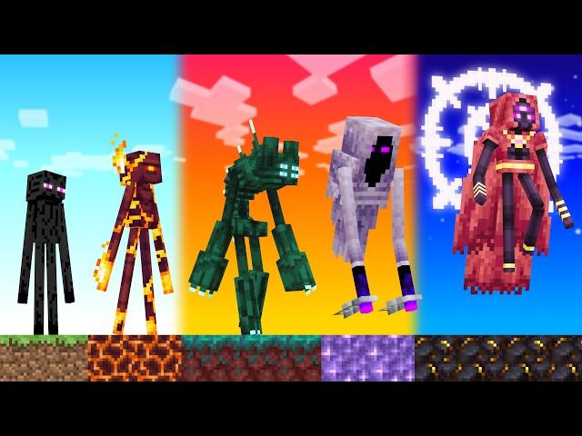 Minecraft but Endermen have Relatives