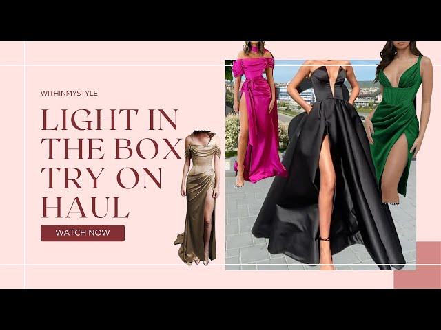 Light In The Box try on Haul / WITHINMYSTYLE