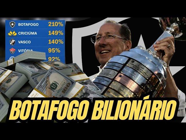 BOTAFOGO PASSA A VALER QUASE R$ 2 BILHÕES E PODE SER TOP 5 DO BRASIL EM VALOR DE SUA MARCA