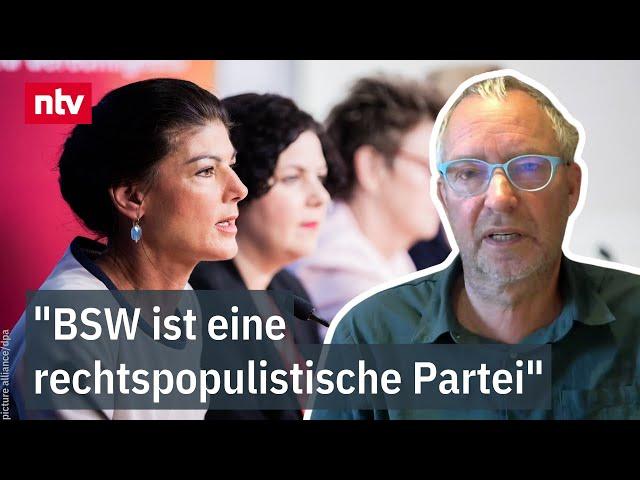 "BSW ist eine rechtspopulistische Partei": Politologe zu Ost-Wahlen | ntv