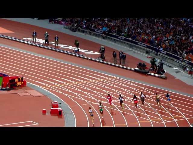 Allyson Felix 200m Semi Final, London 2012 Olympics