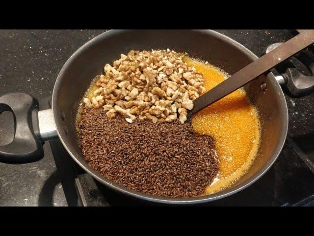 Healthy and Tasty high protien  recipe// 2020 Flex seed chikki