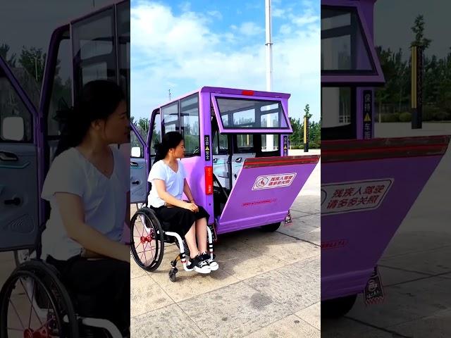 Disabled Girl Drives Her Custom Car Like a Pro #shortsvideo