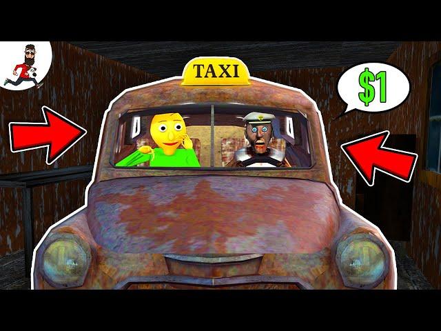 Granny Taxi vs Baldi vs Scary teacher vs Ice Scream  Funny horror Animation Granny and Grandpa