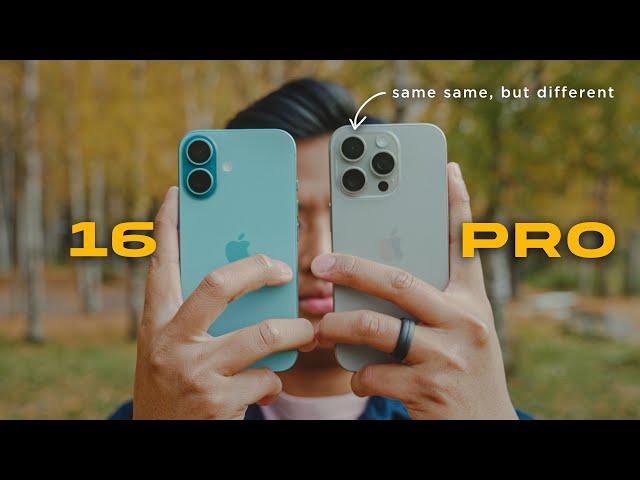 iPhone 16 vs 16 Pro (vs iPhone 15 Pro)- Initial Impression, Camera Test and Comparison