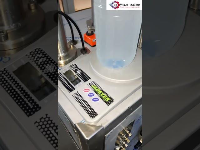 Yarı Otomatik Sıvı Dolum Makinesi 1 Litre Su Dolum Testi (Semi-Automatic Liquid Filling Machine)
