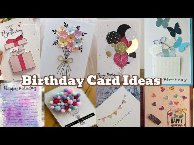 40+ Pinterest inspired Birthday Card ideas /Aesthetic Birthday Card Designs