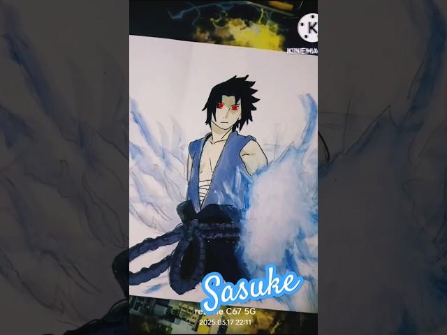 sorry for late video  #drawing #sasuke #art