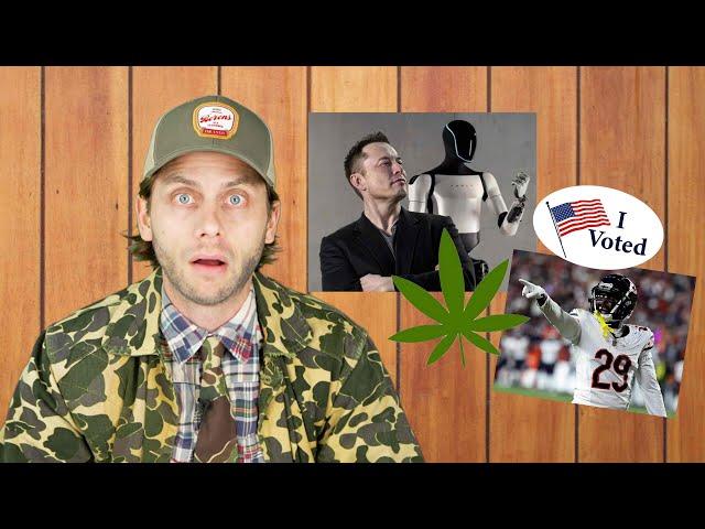 Bears Hail Mary Fail, Elon's Robots, Wisconsin Voting, and THC Pizza - Manitowoc Minute Episode 63