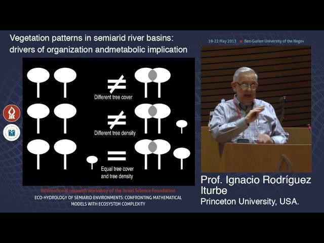 Prof. Ignacio Rodríguez-Iturbe: Vegetation patterns in semiarid river basins