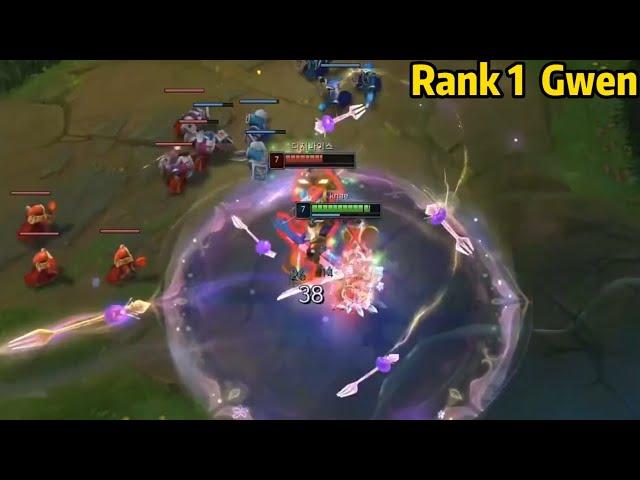 Rank 1 Gwen: The BEST Gwen is DOMINATING KR High Elo!