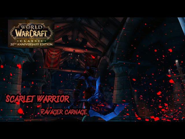 Scarlet Warrior - Ravager Tanking in SM Cathedral & Armory - Wow Classic Fresh