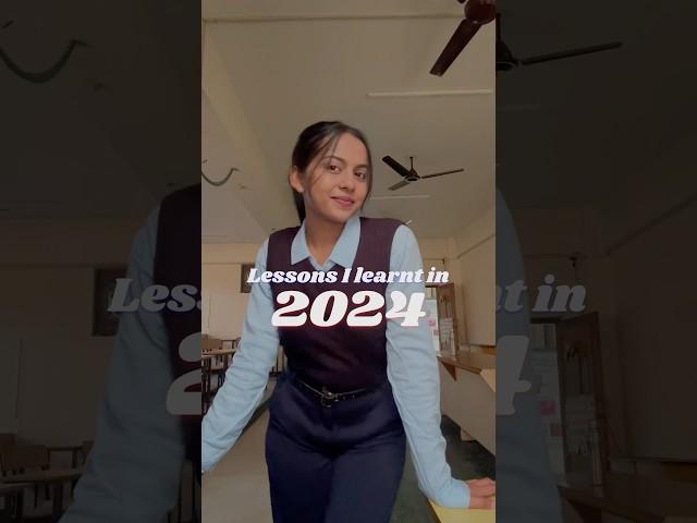 Lessons I learned in 2024 #motivation #2024 #study #medico #neet #bams #mbbs #success