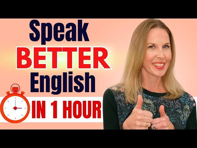 ONE HOUR ENGLISH LESSON - Improve Your FLUENCY & GET FLUENT This Year!