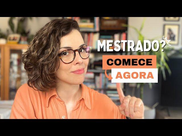 Entre no MESTRADO este ANO - começando agora