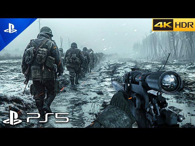 (PS5) BATTLE OF THE BULGE 1944 | Realistic ULTRA Graphics Gameplay [4K 60FPS HDR] Call of Duty