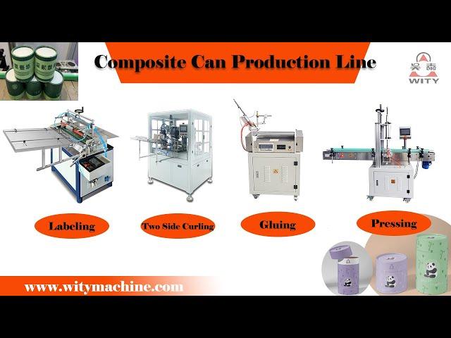 Semi Automatic Composite Paper Tube Canister Production Line