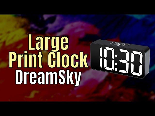 DreamSky Large Print Clock for the Low Vision and Visually Impaired!