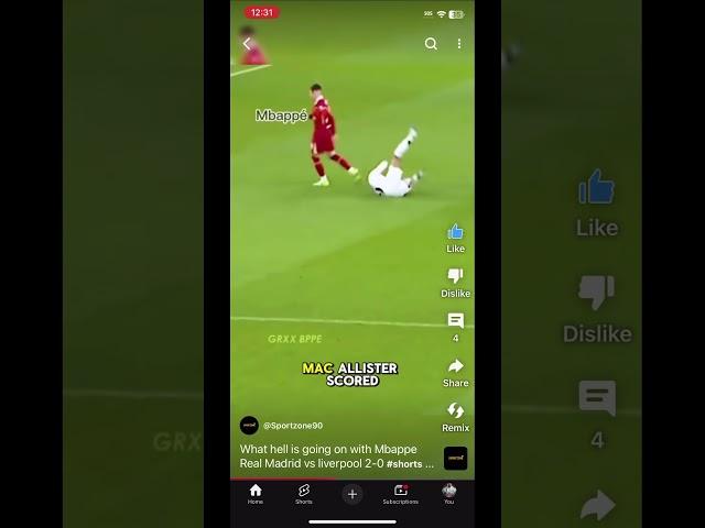What hell is going on with Kylian Mbappé? Real Madrid. Vs Liverpool￼ 2.0