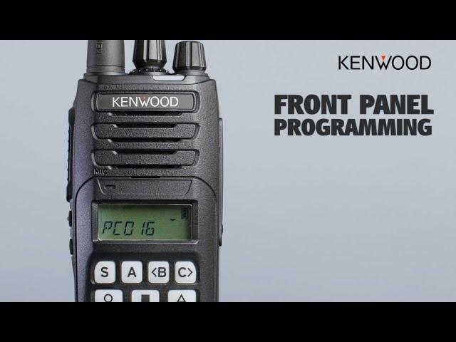 NX-1000 Two-Way Radio Front Panel Programming | KENWOOD Comms