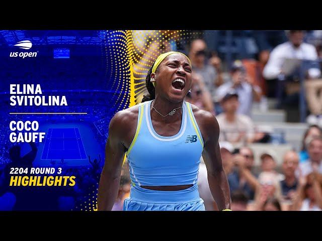 Elina Svitolina vs. Coco Gauff Highlights | 2024 US Open Round 3