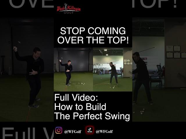 How To Fix Over The Top Golf Swing #shorts