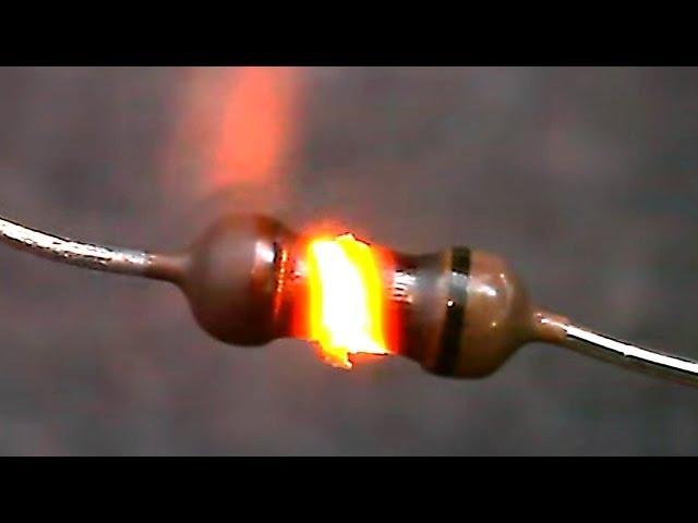 Resistor burning slowly