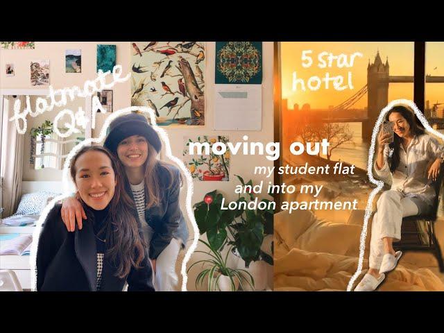  moving out my student flat and into my London apartment 