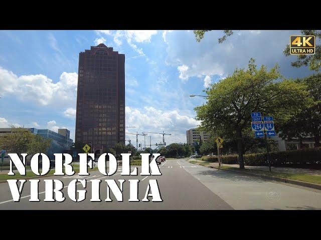 Norfolk, Virginia - [4K] Downtown Tour