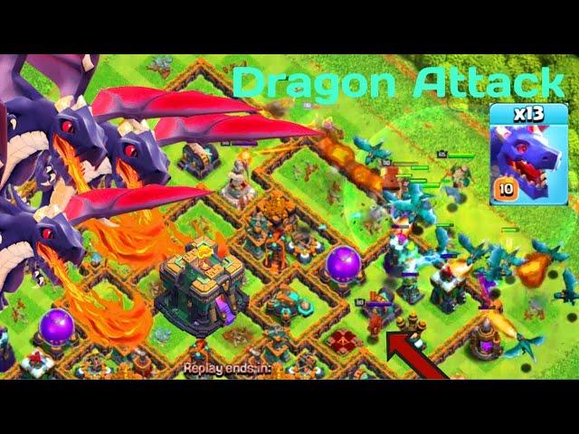Best Dragon Attack Under 2 MIN !! Th14 Dragon Attack Strategy 2023 Clash of Clans