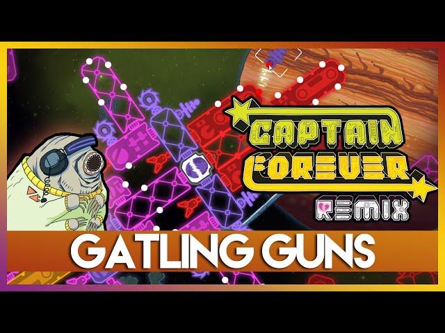 One Off - Captain Forever Remix - GATLING GUNS (Spaceship Building Shooter)