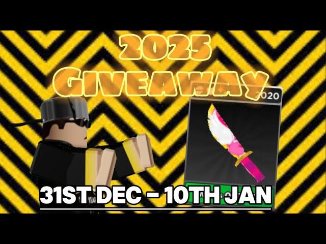 2025 Giveaway! 31st Dec - 10th Jan