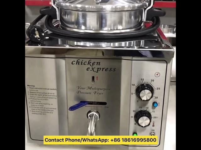 Pressure fryer chicken express China factory supply.#deepfryer #Kuroma #frying #pressurecooker