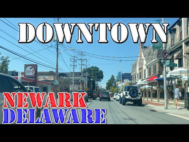 Newark - Delaware - 4K Downtown Drive