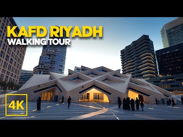 KAFD Walking Tour in 4K | Explore King Abdullah Financial District | Riyadh Walk