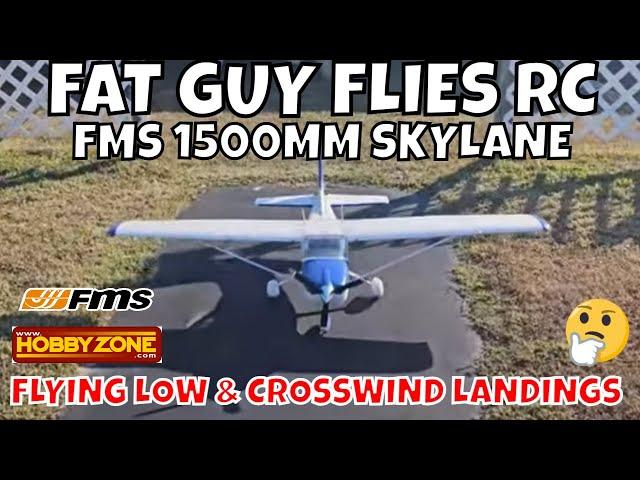 FMS 1500MM SKYLANE CROSSWIND AND FLYING LOW by FGFRC #aviation #rc